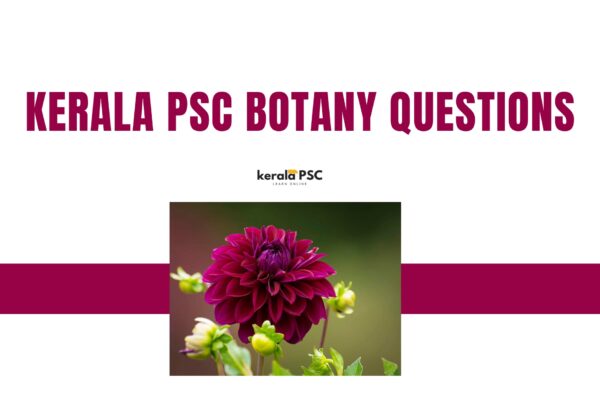 Kerala PSC Botany Questions botony