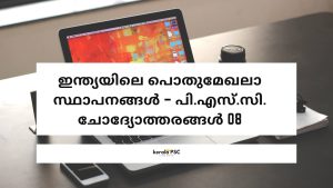 പൊതുമേഖലാ സ്ഥാപനങ്ങൾ